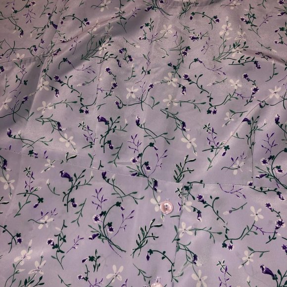 Vintage size large lilac dress - Picture 4 of 4